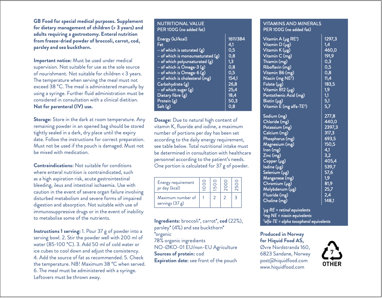 Hiquid Food 3-pk mix (NON EU marked)